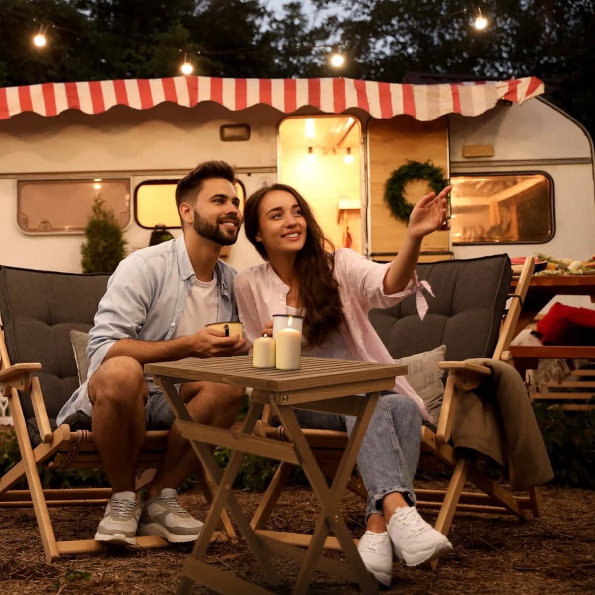 Outdoor Side Table Portable Folding Table - A-1 Thread Vault