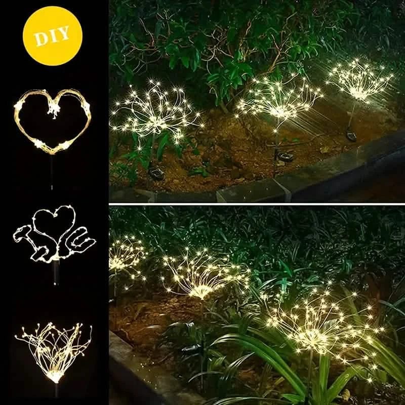 Outdoor Solar Garden Lights with 8 Lighting Modes - A-1 Thread Vault