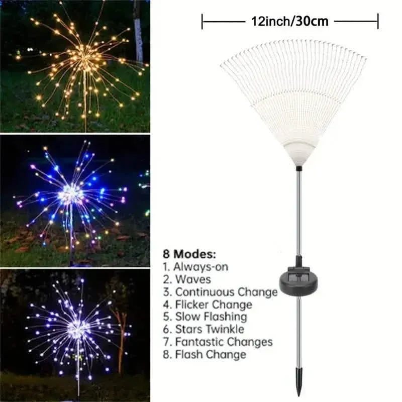 Outdoor Solar Garden Lights with 8 Lighting Modes - A-1 Thread Vault