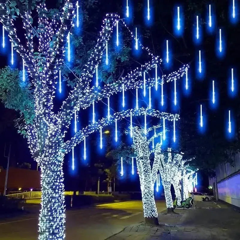 Outdoor Solar Meteor Christmas String Lights - A-1 Thread Vault