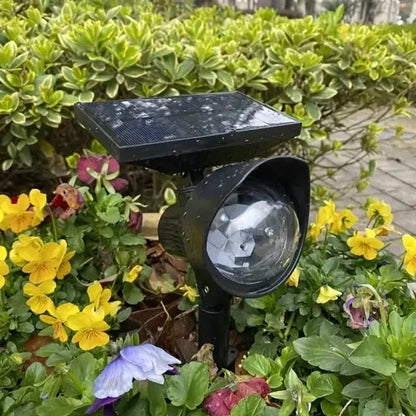 Outdoor Solar Rotating Color Projection Lamp - A-1 Thread Vault