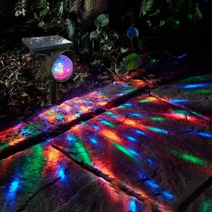 Outdoor Solar Rotating Color Projection Lamp - A-1 Thread Vault