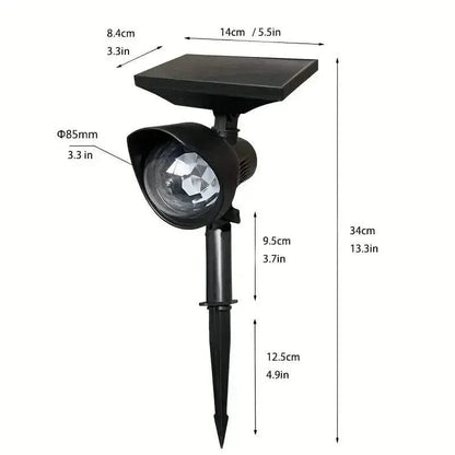 Outdoor Solar Rotating Color Projection Lamp - A-1 Thread Vault