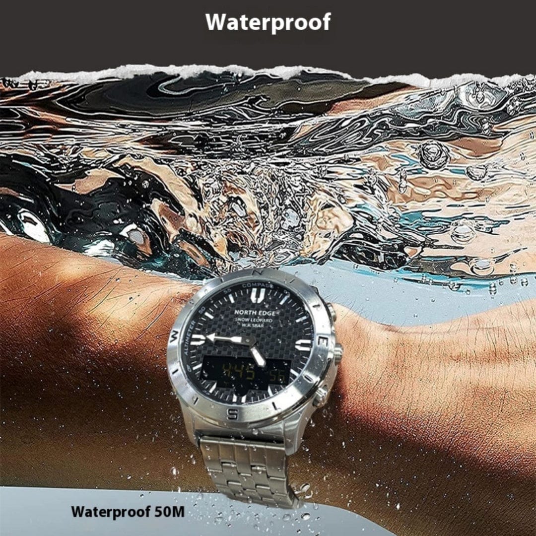 Outdoor Waterproof Watch Height Guide Smart Watch Multifunctional Men's Wrist Watch - A-1 Thread Vault