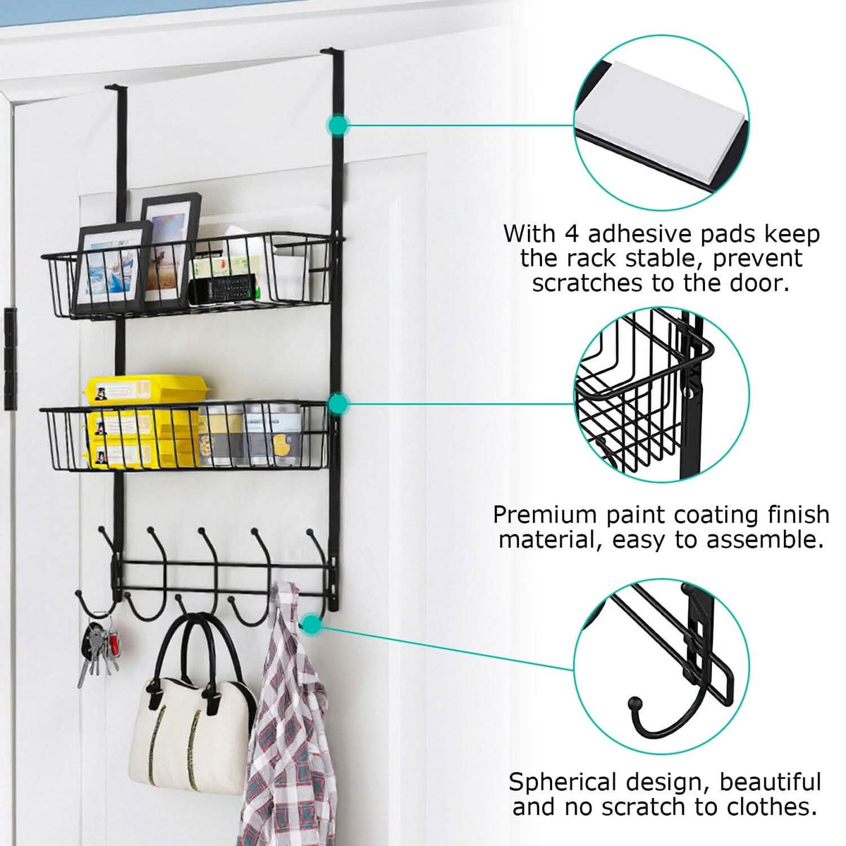 Over The Door Hooks Organizer - A-1 Thread Vault