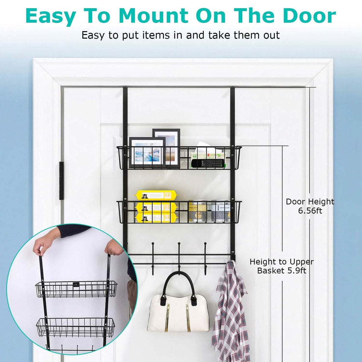 Over The Door Hooks Organizer - A-1 Thread Vault