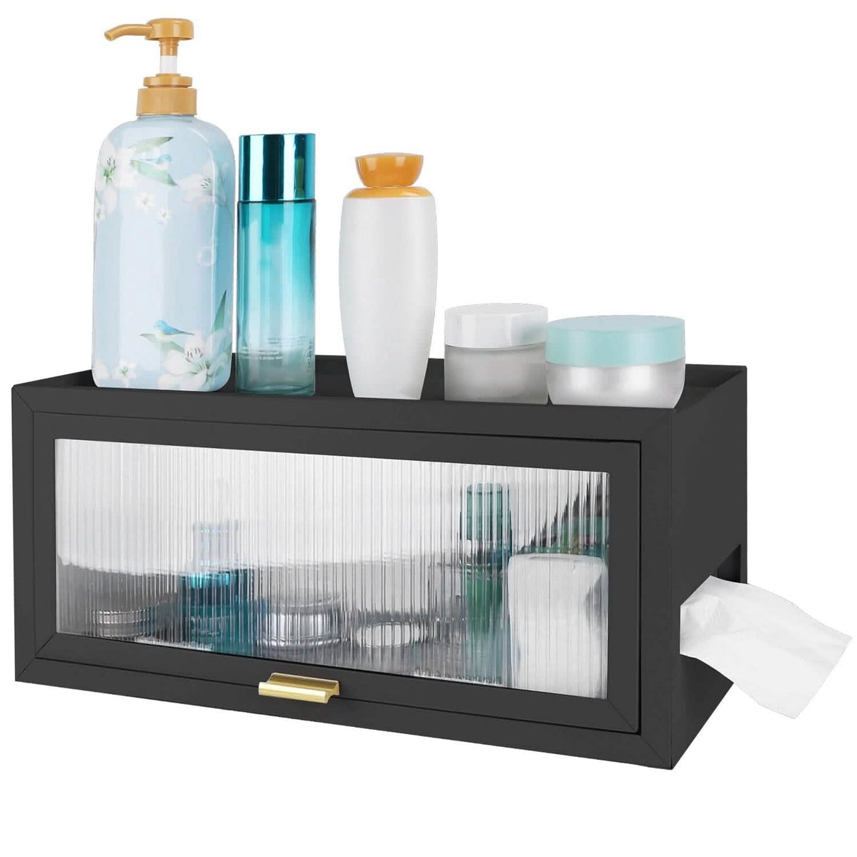 Over the Toilet Storage Cabinet with Dust-Proof Transparent Magnetic Door Side Opening - A-1 Thread Vault