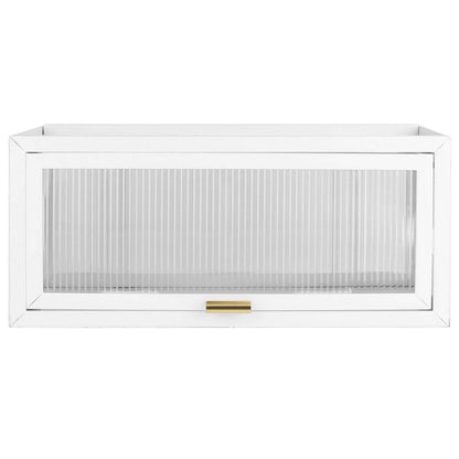 Over the Toilet Storage Cabinet with Dust-Proof Transparent Magnetic Door Side Opening - A-1 Thread Vault