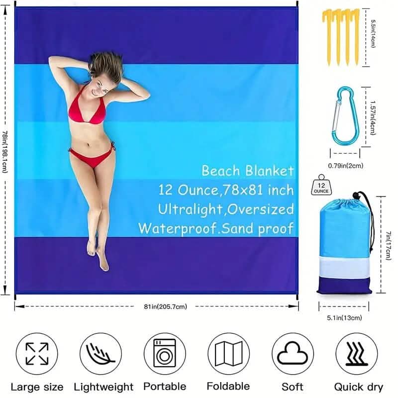 Oversized Waterproof Beach Blanket - A-1 Thread Vault