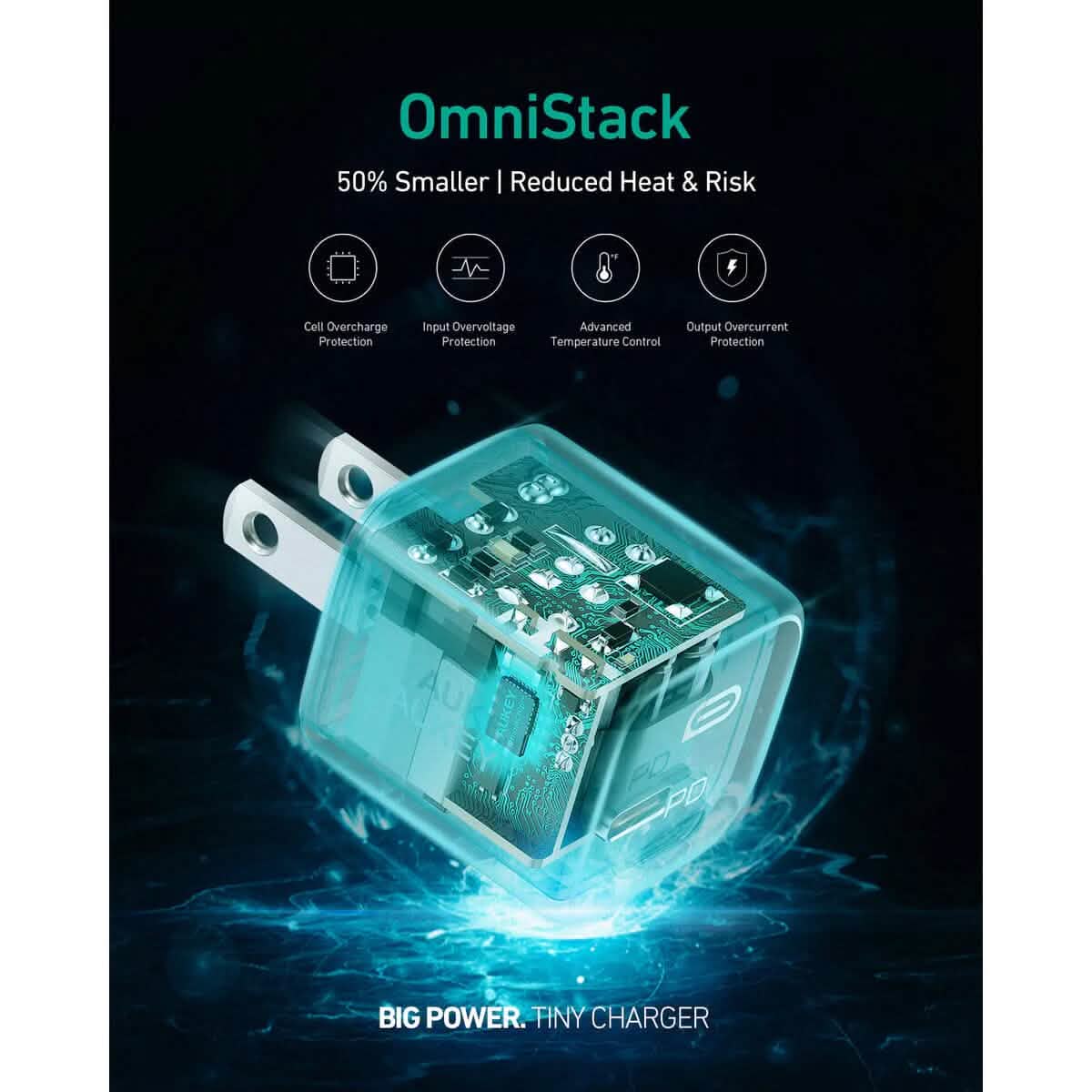 PA-B1 Omnia Mini 20W USB C PD Charger White - A-1 Thread Vault