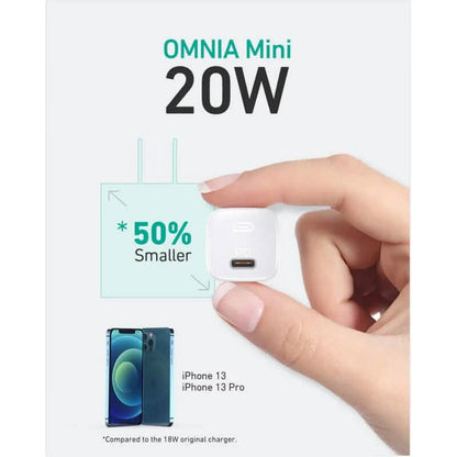 PA-B1 Omnia Mini 20W USB C PD Charger White - A-1 Thread Vault