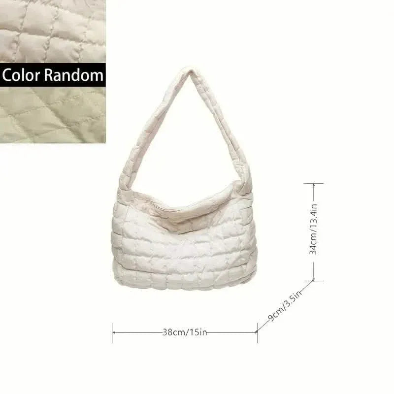 Padded Argyle Quilted Crossbody Hobo Bag - A-1 Thread Vault