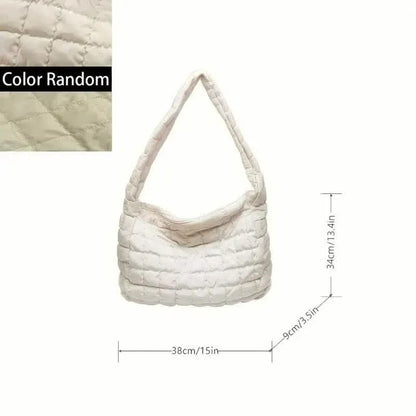 Padded Argyle Quilted Crossbody Hobo Bag - A-1 Thread Vault