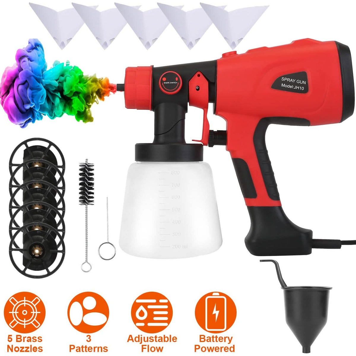 Paint Sprayer HVLP Handheld Painter with 3 Spray Patterns - A-1 Thread Vault