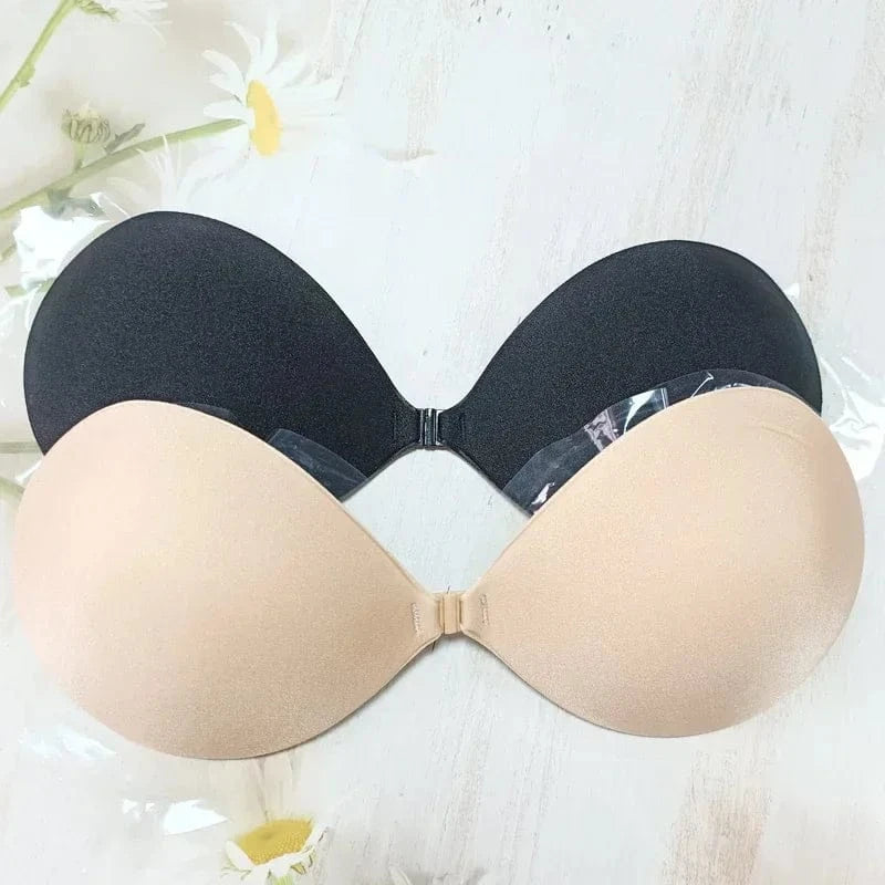Palm Push Up Invisible Silicone Bra Womens Chest Stickers Lift Up Self Adhesive Bra Cover Bra Silicone Pad Sexy Strapless Breast - A-1 Thread Vault