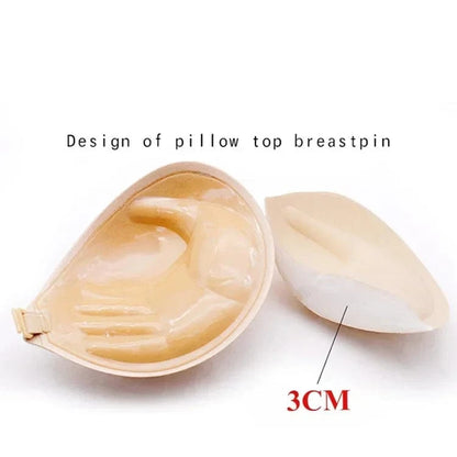 Palm Push Up Invisible Silicone Bra Womens Chest Stickers Lift Up Self Adhesive Bra Cover Bra Silicone Pad Sexy Strapless Breast - A-1 Thread Vault