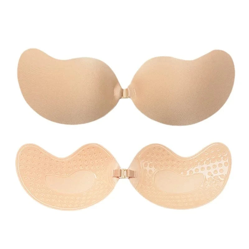 Palm Push Up Invisible Silicone Bra Womens Chest Stickers Lift Up Self Adhesive Bra Cover Bra Silicone Pad Sexy Strapless Breast - A-1 Thread Vault