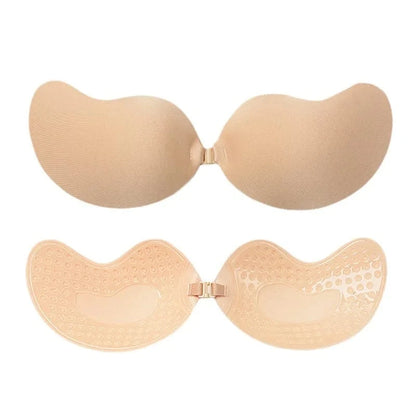 Palm Push Up Invisible Silicone Bra Womens Chest Stickers Lift Up Self Adhesive Bra Cover Bra Silicone Pad Sexy Strapless Breast - A-1 Thread Vault