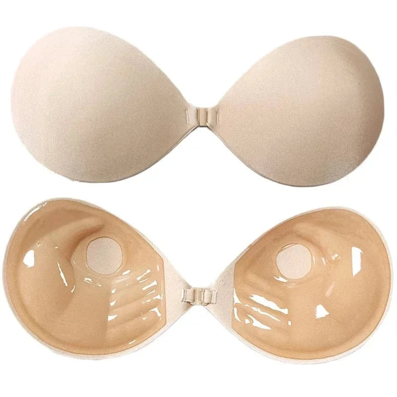Palm Push Up Invisible Silicone Bra Womens Chest Stickers Lift Up Self Adhesive Bra Cover Bra Silicone Pad Sexy Strapless Breast - A-1 Thread Vault