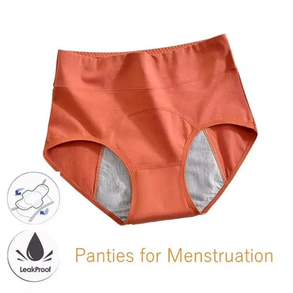 Panties for Menstruation Cotton Menstrual Panties High Waist Period Underwear Culotte Menstruelle Leak Proof Bragas Menstruales - A-1 Thread Vault