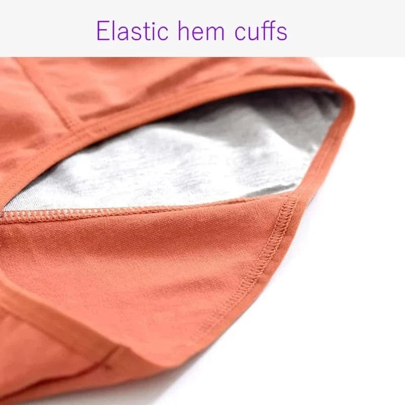 Panties for Menstruation Cotton Menstrual Panties High Waist Period Underwear Culotte Menstruelle Leak Proof Bragas Menstruales - A-1 Thread Vault