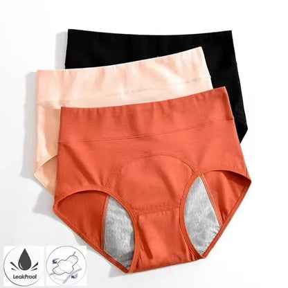 Panties for Menstruation Cotton Menstrual Panties High Waist Period Underwear Culotte Menstruelle Leak Proof Bragas Menstruales - A-1 Thread Vault
