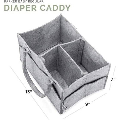 Parker Baby Diaper Caddy - Nursery Storage Bin and Car Organizer for Diapers and Baby Wipes - A-1 Thread Vault