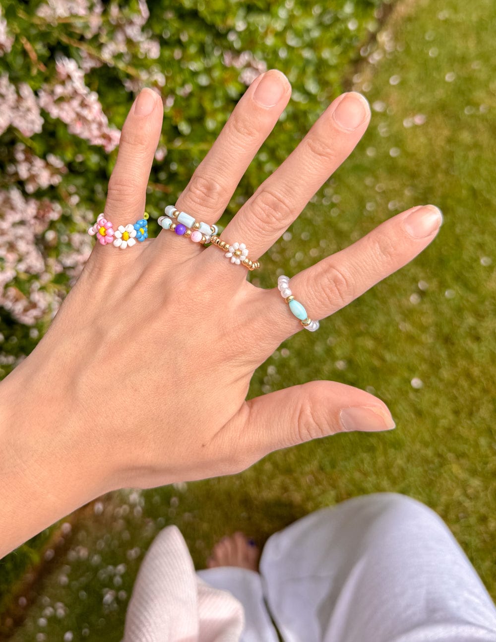 Pastel Beaded Ring Set - A-1 Thread Vault