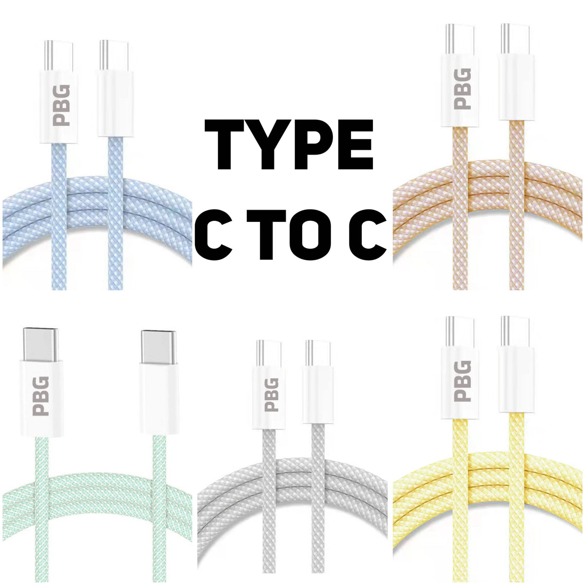 PBG Macaron USB-C TO C Cable's 3 (PD Type C to 8 Pin) - A-1 Thread Vault