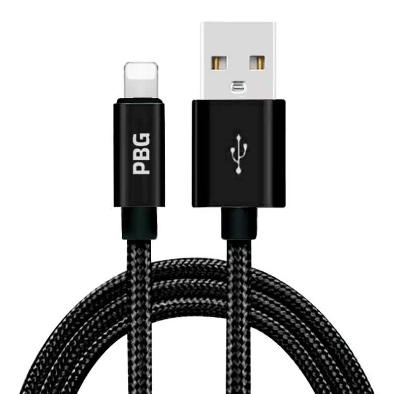 PBG XL 10Ft. Lightning Cable's Nylon Woven Protection - A-1 Thread Vault