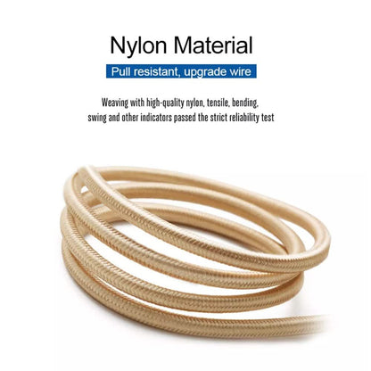 PBG XL 10Ft. Lightning Cable's Nylon Woven Protection - A-1 Thread Vault
