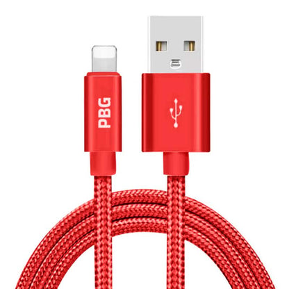 PBG XL 10Ft. Lightning Cable's Nylon Woven Protection - A-1 Thread Vault