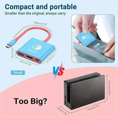 PD100W Docking Station For Nintendo Switch - A-1 Thread Vault