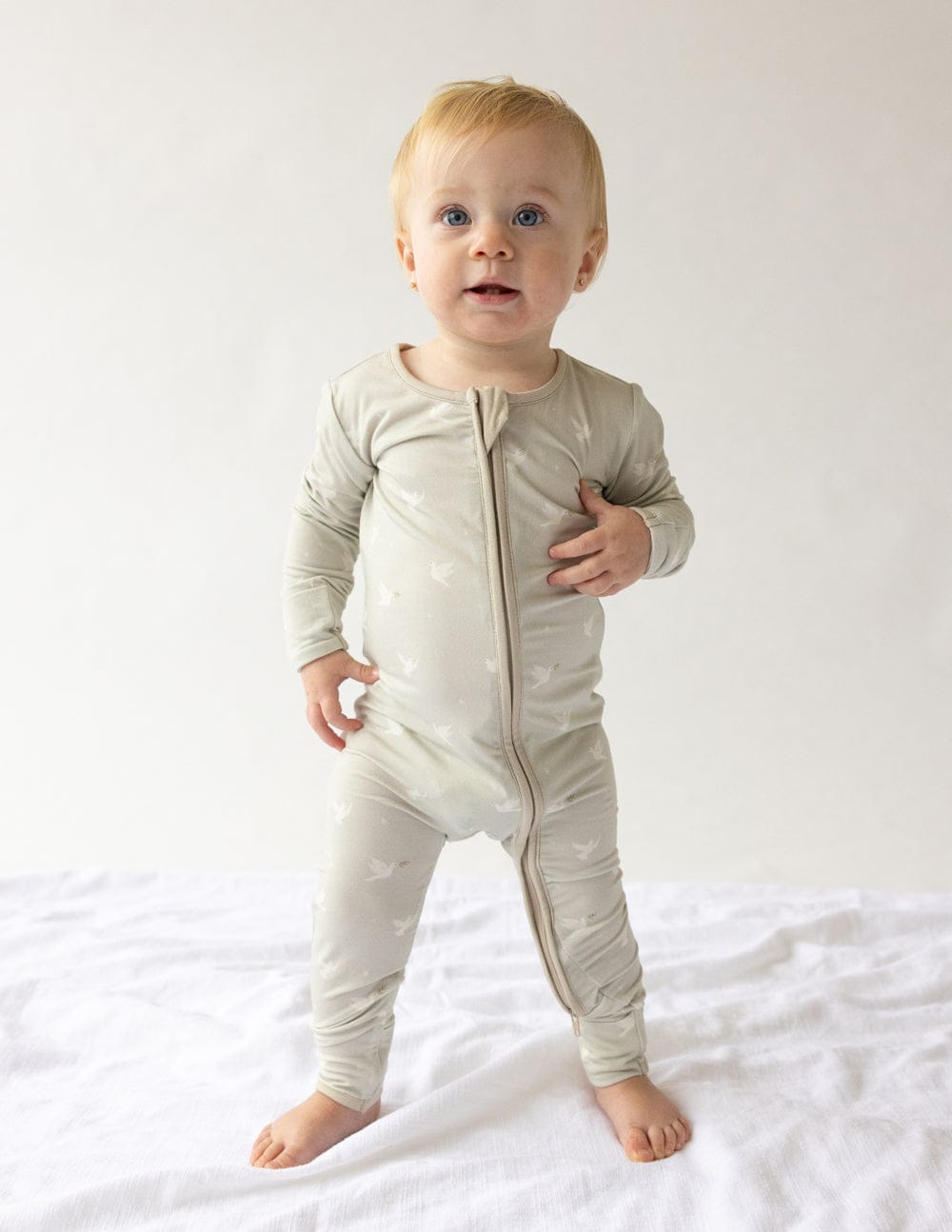 Peace Bamboo Convertible Footed Onesie - A-1 Thread Vault