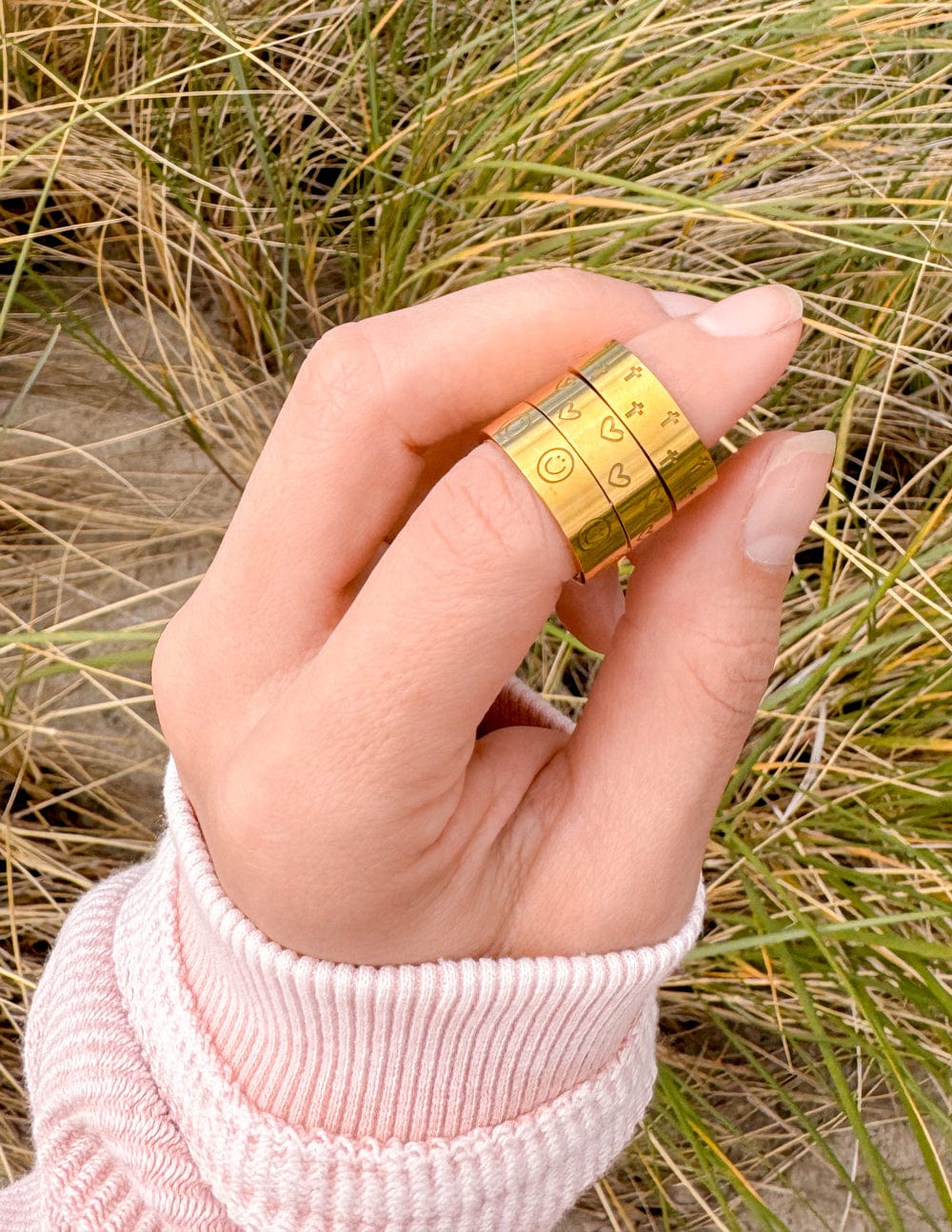 Peace Engraved Ring Set - A-1 Thread Vault
