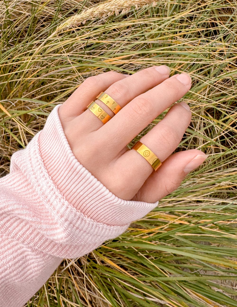 Peace Engraved Ring Set - A-1 Thread Vault