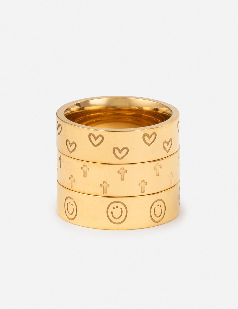 Peace Engraved Ring Set - A-1 Thread Vault
