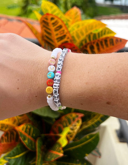 Peace Multicolored Letter Bracelet - A-1 Thread Vault