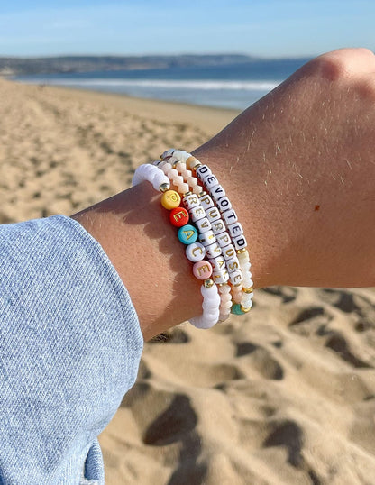 Peace Multicolored Letter Bracelet - A-1 Thread Vault