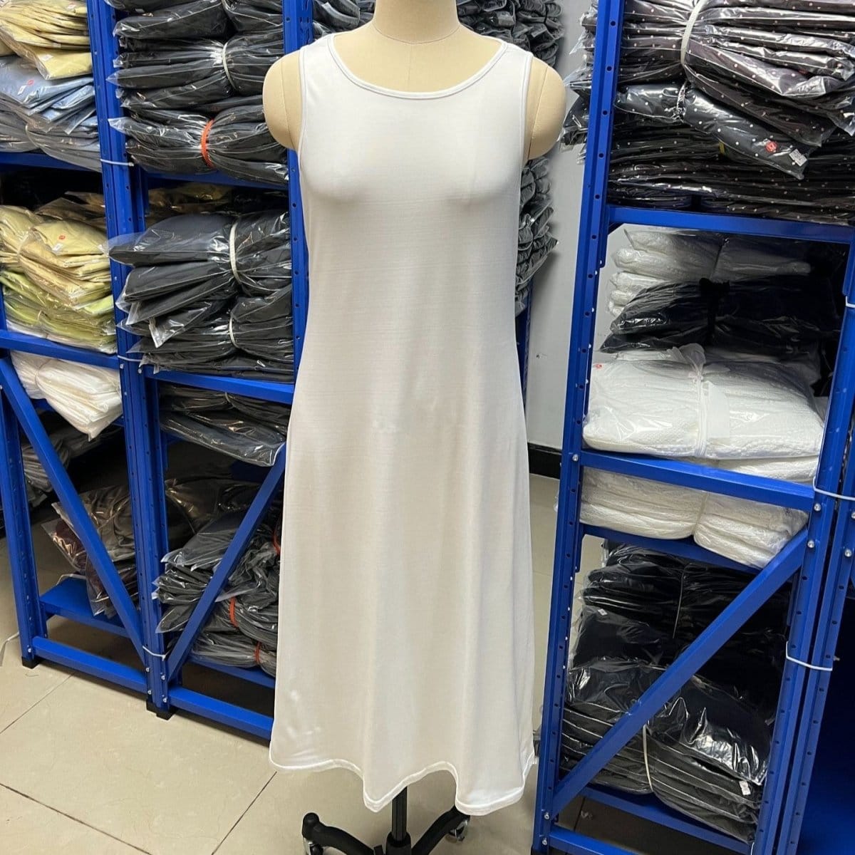 Pearl-Trim Lace Overlay Maxi Dress Set(MS464) - A-1 Thread Vault