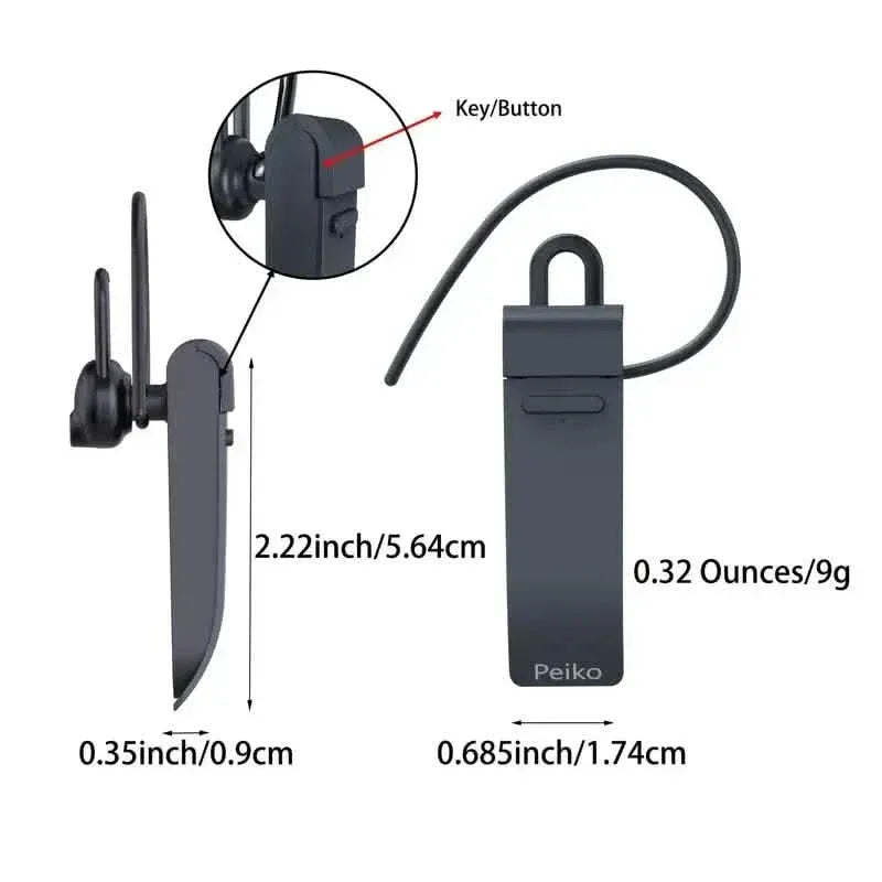 PEIKO World Language Translator Single Earbud – Real-Time Voice Translation - A-1 Thread Vault