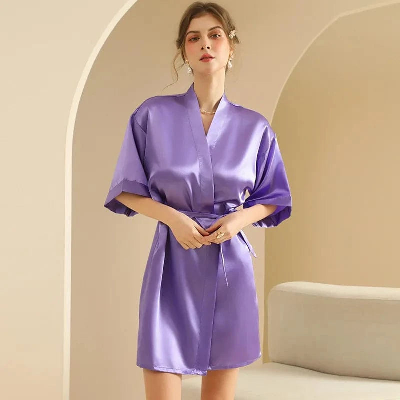 Personalized Text Logo Wedding Bathrobe Bridal Robe Bride Bridesmaid Wedding Robes Woman Bachelorette Hen Party - A-1 Thread Vault