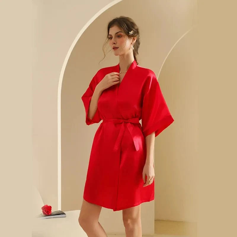 Personalized Text Logo Wedding Bathrobe Bridal Robe Bride Bridesmaid Wedding Robes Woman Bachelorette Hen Party - A-1 Thread Vault