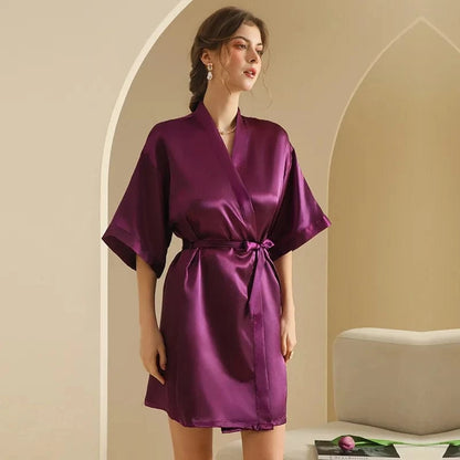 Personalized Text Logo Wedding Bathrobe Bridal Robe Bride Bridesmaid Wedding Robes Woman Bachelorette Hen Party - A-1 Thread Vault