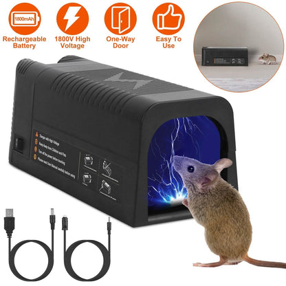 Pest Control Rechargeable Shock Mice Killer with 1800V High Voltage - A-1 Thread Vault