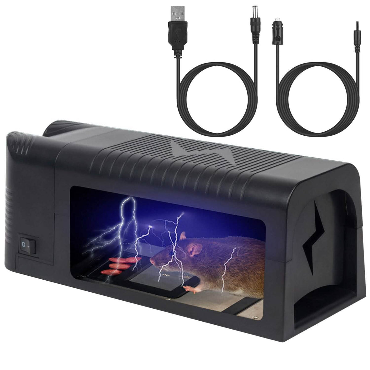Pest Control Rechargeable Shock Mice Killer with 1800V High Voltage - A-1 Thread Vault