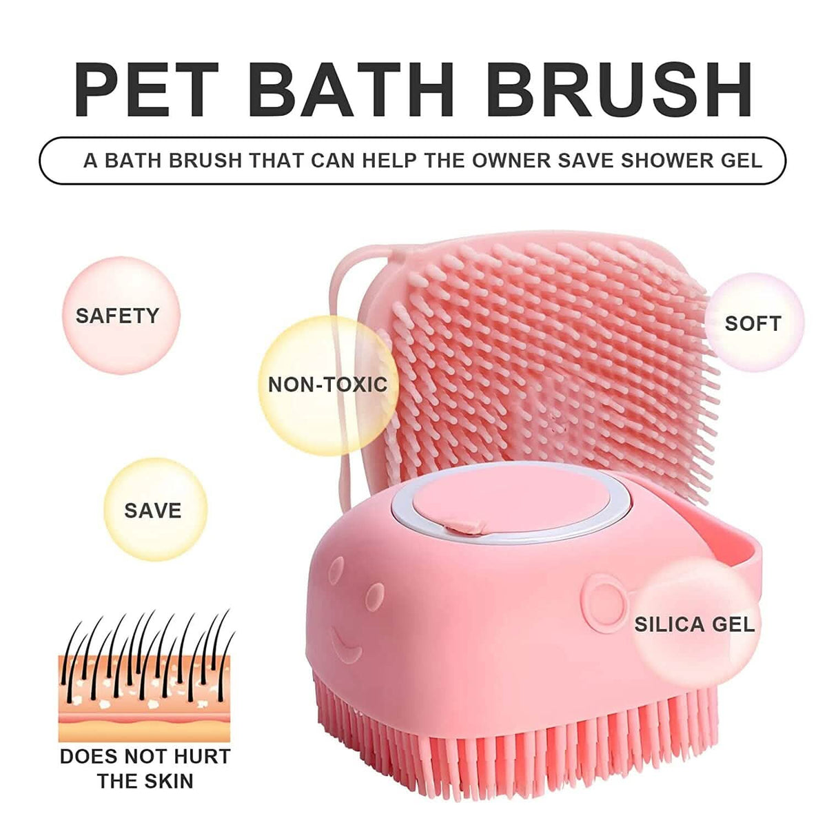 Pet Bath Brush Dog Scrubber - A-1 Thread Vault
