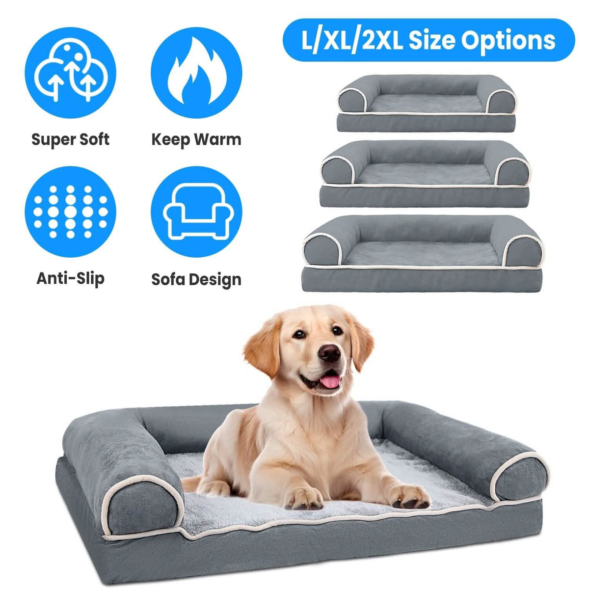 Pet Bed Cushion Couch - A-1 Thread Vault