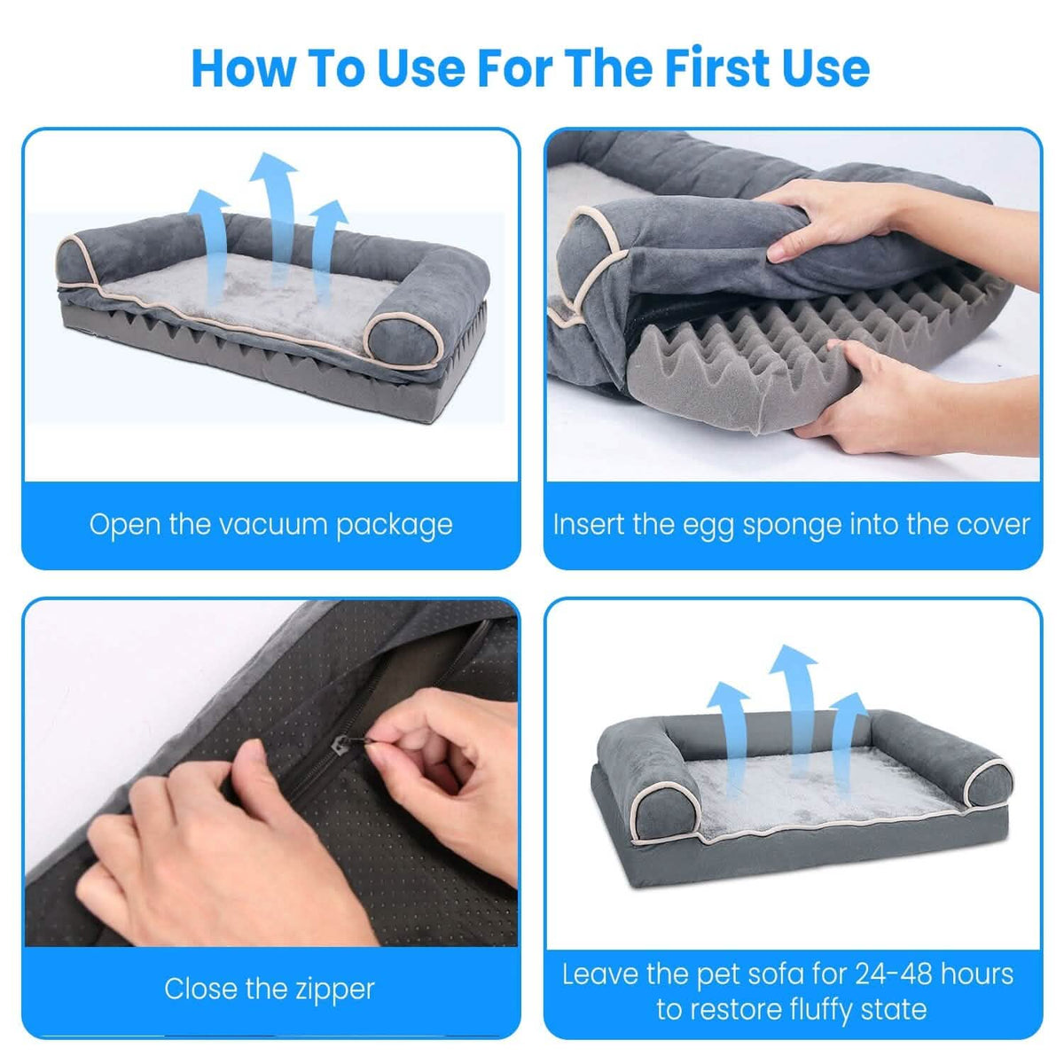 Pet Bed Cushion Couch - A-1 Thread Vault