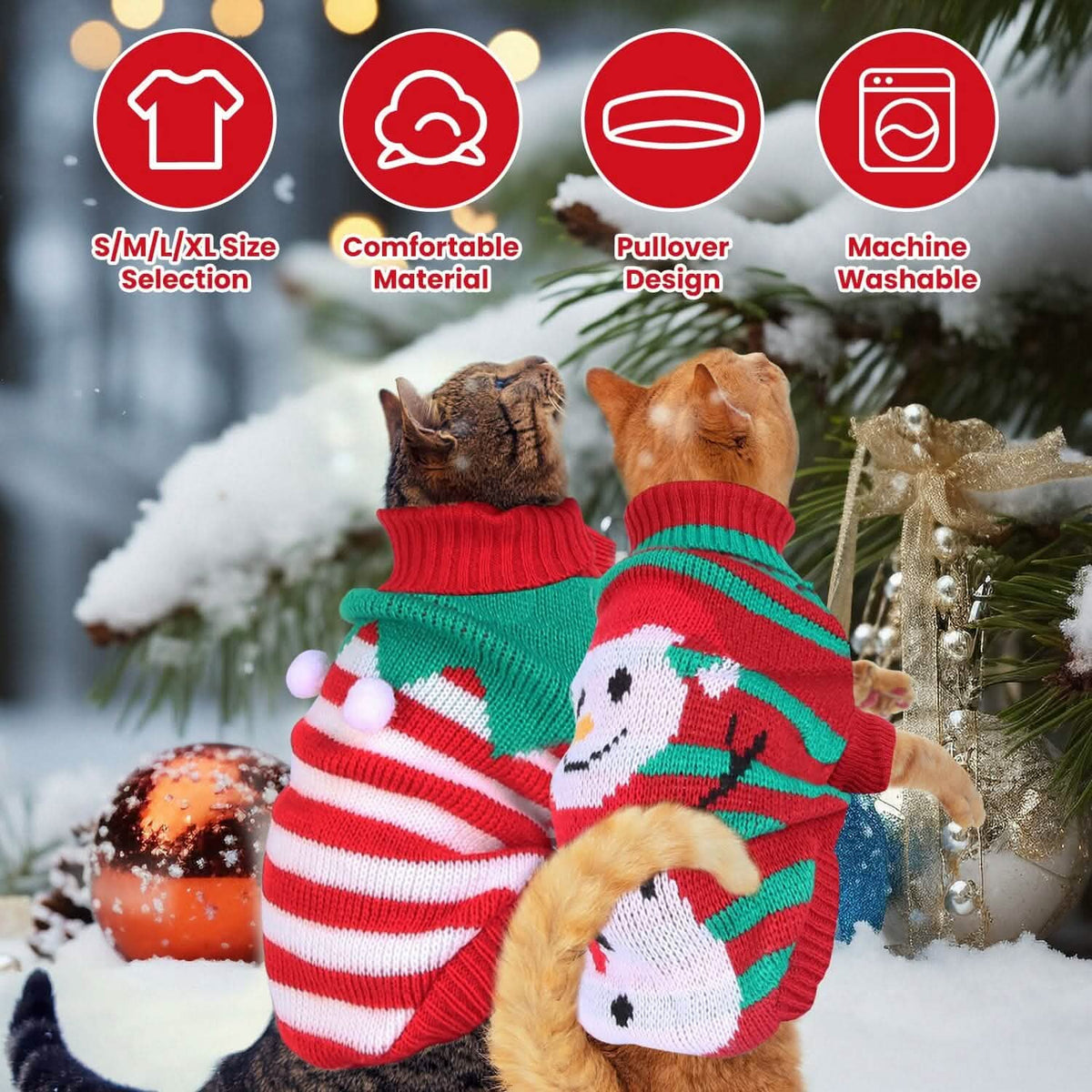 Pet Christmas Turtleneck Sweater - A-1 Thread Vault